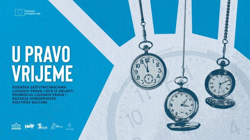U pravo  vrijeme – Podrška braniteljima ljudskih prava i OCD u oblasti promocije ljudskih prava